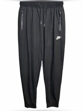 Nike Unisex Athletic Black Drawstring Waist Jogger Pants Size Medium